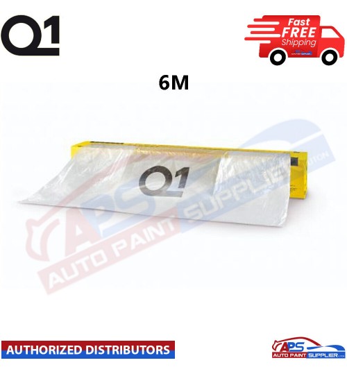 Q1 MASKING FILM SHEETING ROLL PREMIUM AUTOMOTIVE PAINT PROTECTON - 6M X 110M